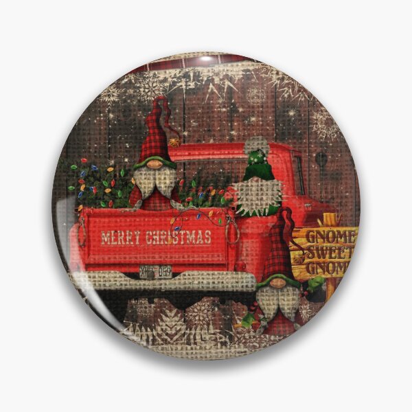 Item preview, Christmas Gnome Sweet Gnome Red Truck Plaid Rustic Country Holiday Farmhouse designed and sold by ChicoryJunction.