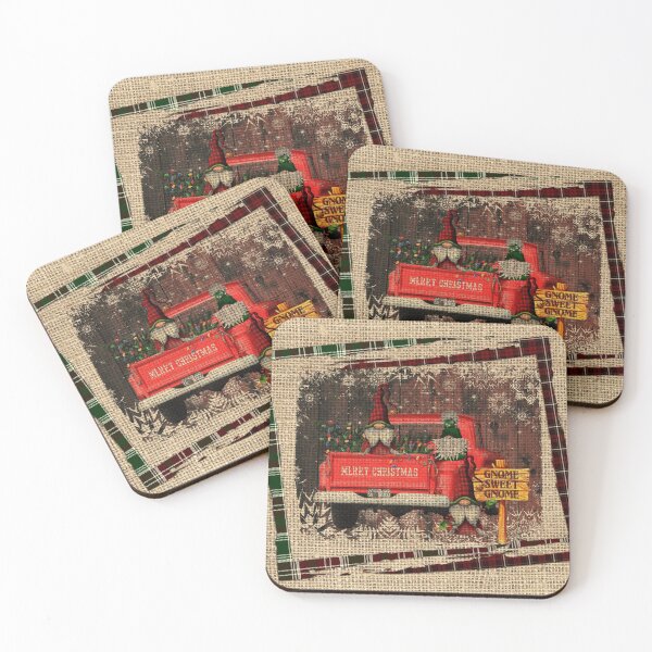 Item preview, Christmas Gnome Sweet Gnome Red Truck Plaid Rustic Country Holiday Farmhouse designed and sold by ChicoryJunction.