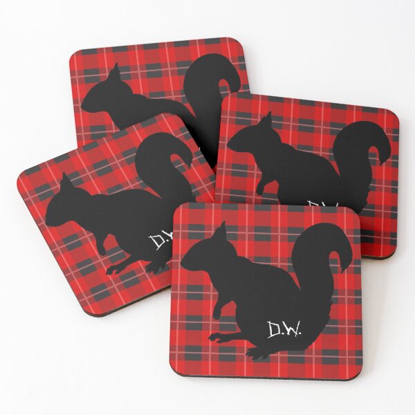 Item preview, deano the squirrel - plaid/black designed and sold by lexicolor.