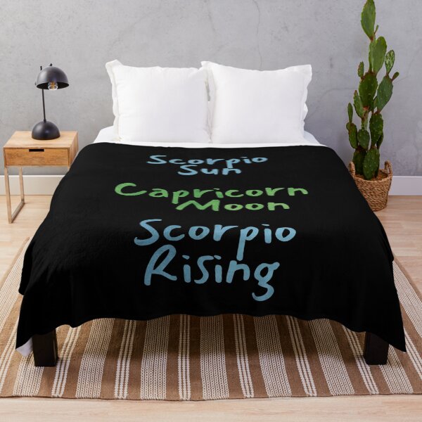 Item preview, Scorpio Sun Capricorn Moon Scorpio Rising Text designed and sold by leomooncreates.