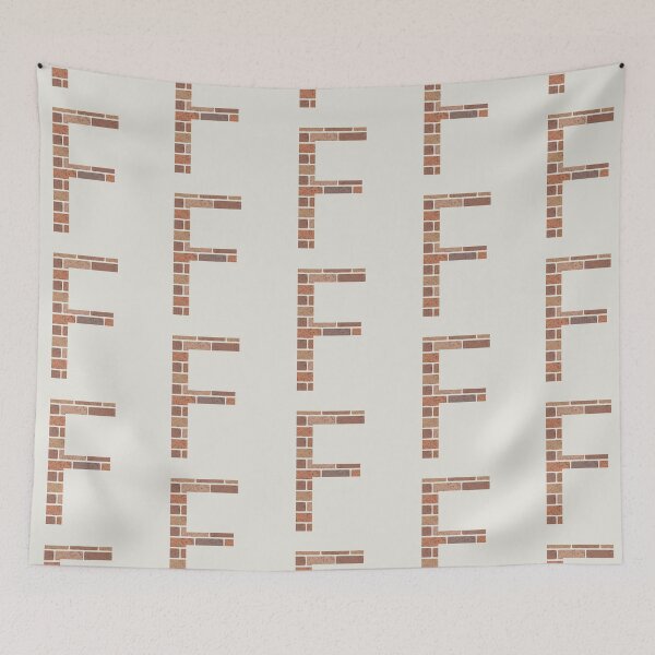 Item preview, Brick wall F letter designed and sold by EngineerGoC.