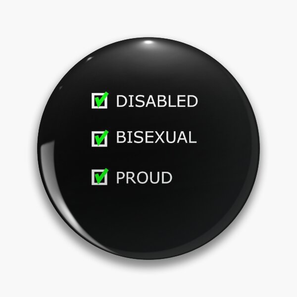 Item preview, DISABLED BISEXUAL PROUD designed and sold by uniqueitems.
