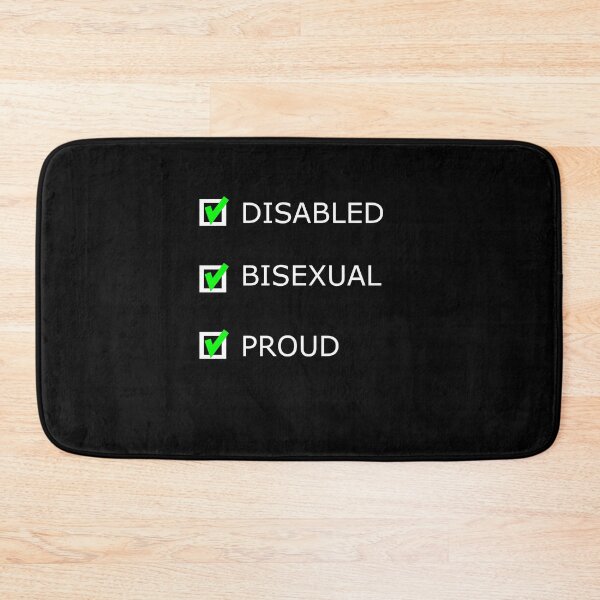 Item preview, DISABLED BISEXUAL PROUD designed and sold by uniqueitems.