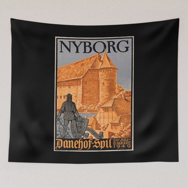 Aperçu de l'œuvre Nyborg poster retro créée et vendue par CorasPosters.