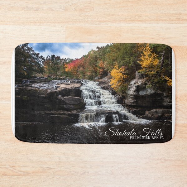Item preview, Brilliant fall foliage surrounds the beautiful cascading Shohola Falls in the Pennsylvania Poconos designed and sold by Rabbitti.