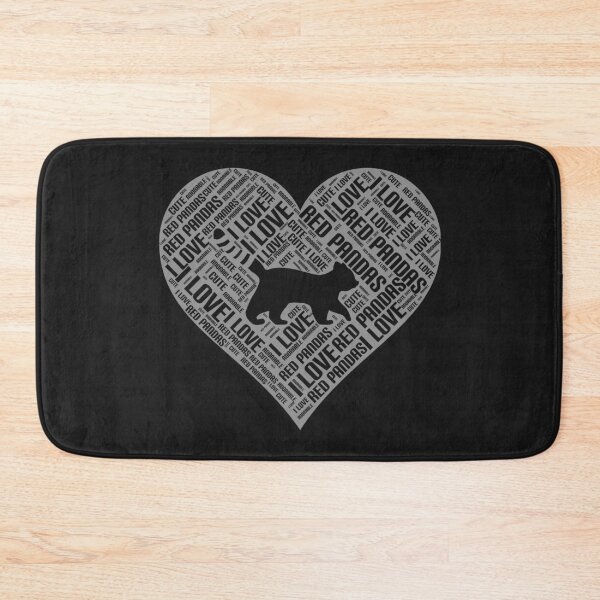 Item preview, Red Panda Wordcloud Heart designed and sold by Cute  Pawz.
