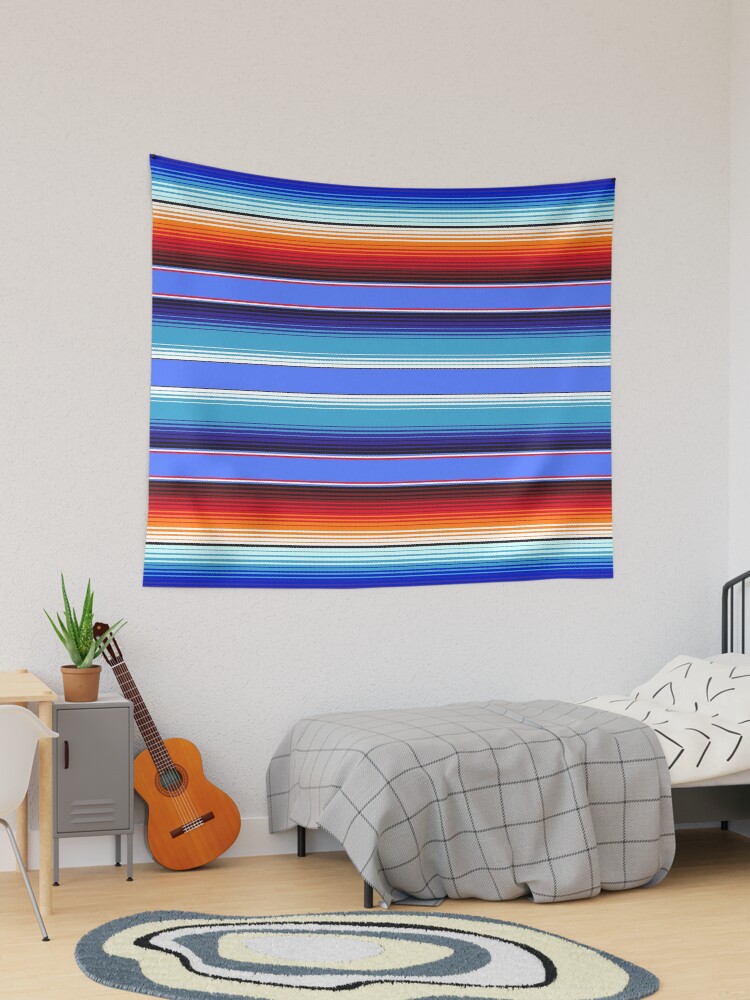 Blue discount serape blanket