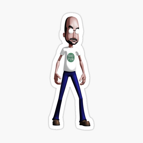 Bad Pun Guy Sticker