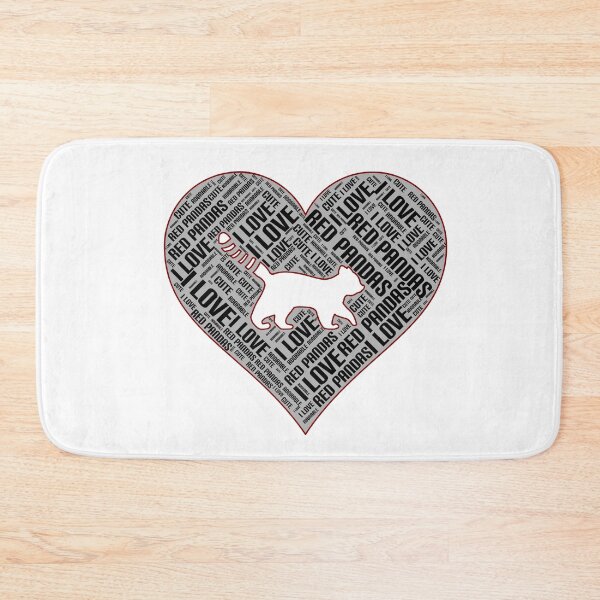 Item preview, Red Panda Wordcloud Heart designed and sold by Cute  Pawz.