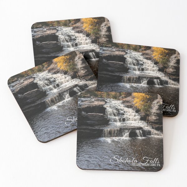 Item preview, Brilliant fall foliage surrounds the beautiful cascading Shohola Falls in the Pennsylvania Poconos designed and sold by Rabbitti.