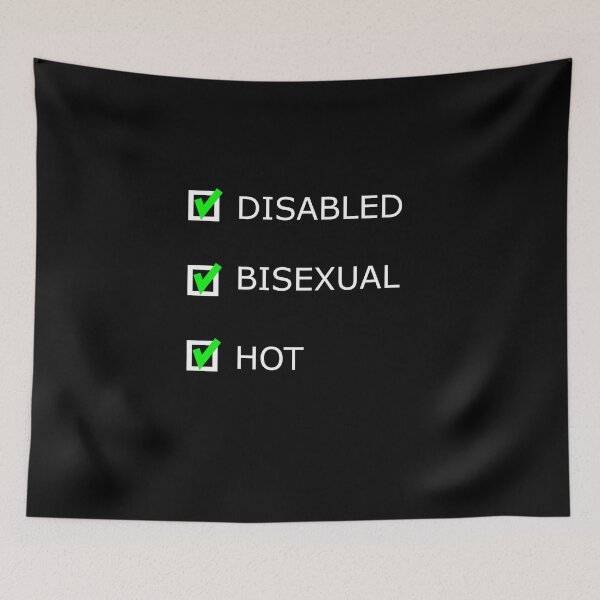 Item preview, DISABLED BISEXUAL HOT designed and sold by uniqueitems.