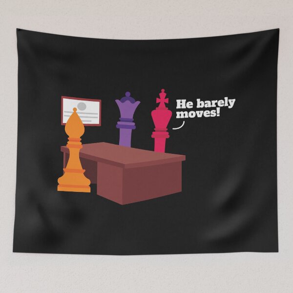 Item preview, Funny Chess Club He Barely Moves designed and sold by ShirtStar0815.