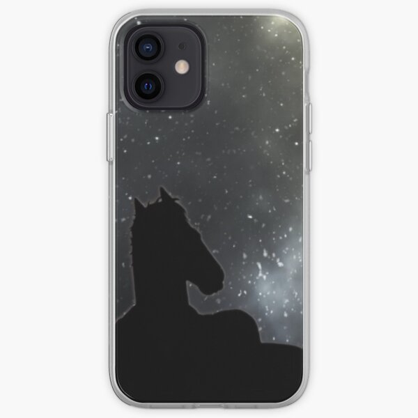 Horseman starry night iPhone Soft Case