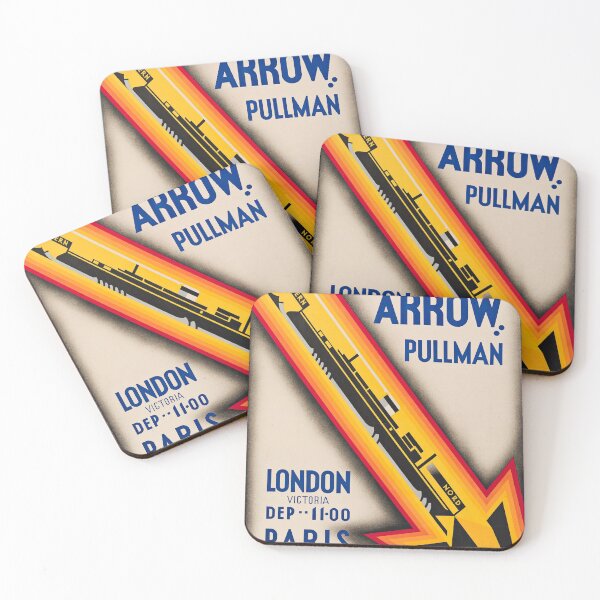 Item preview, Golden Arrow retro poster designed and sold by CorasPosters.