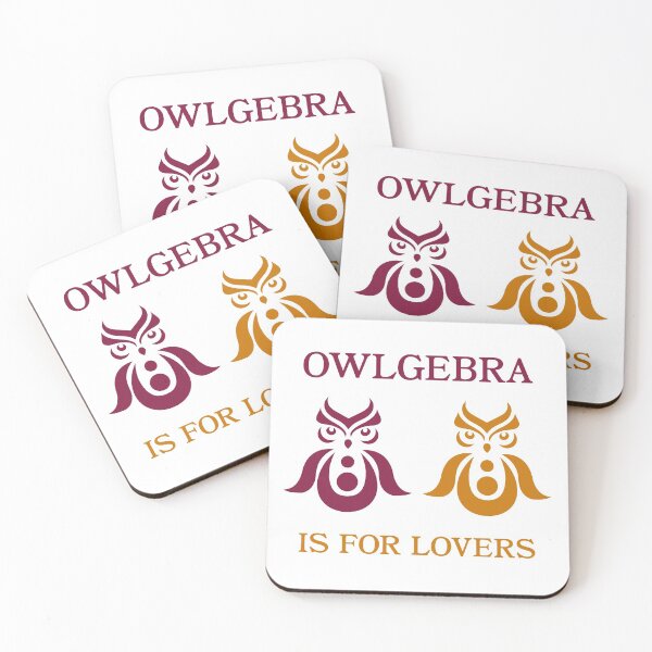 Item preview, Owlgebra is for Lovers - red & orange designed and sold by arturekdesign.