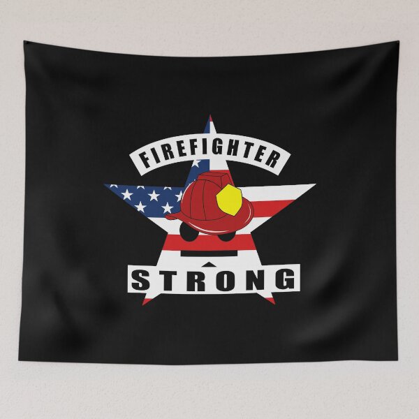 Item preview, Firefighter Strong Proud Firefighter Hero designed and sold by Paulina Vanlife.