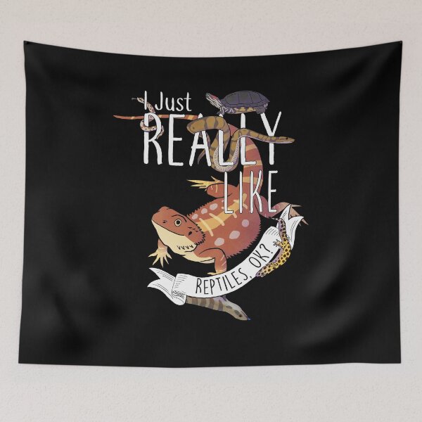 Item preview, I Just Really Like Reptiles, OK? designed and sold by Clara Hollins.