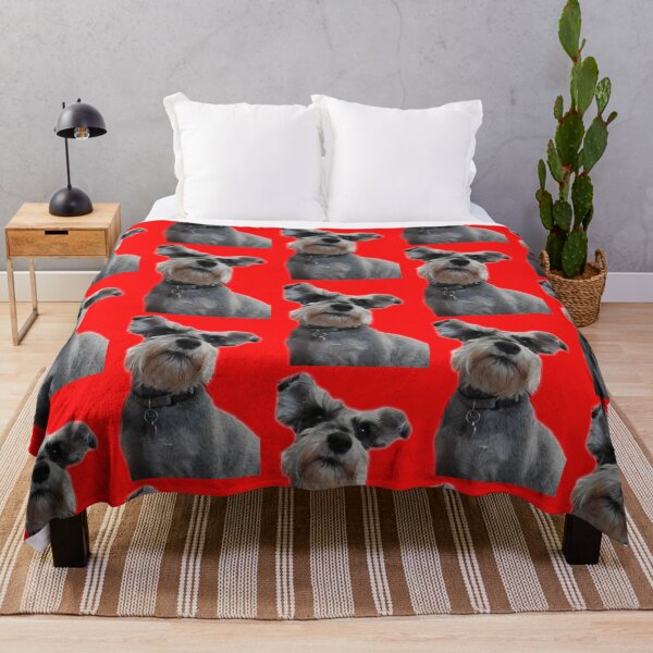 Item preview, cute gray Schnauzer dog designed and sold by Stephanie Skeem.