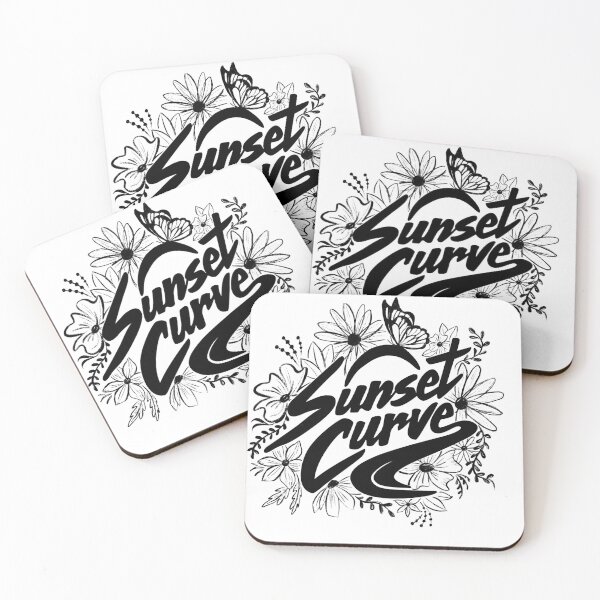 Item preview, Sunset Curve - Black Floral designed and sold by lunalalonde.