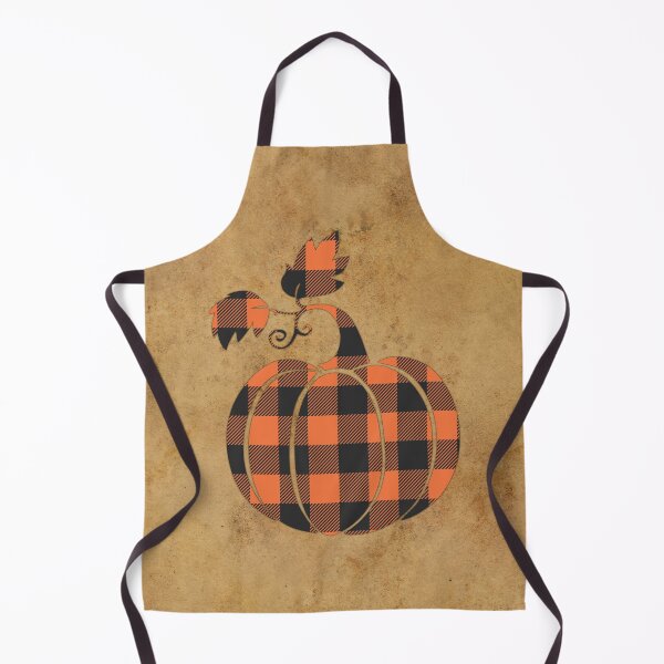 Item preview, Fall Orange And Black Plaid Autumn Pumpkin designed and sold by ChicoryJunction.