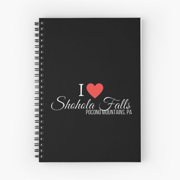 Item preview, I heart Shohola Falls, Pocono Mountains, PA, white text designed and sold by Rabbitti.