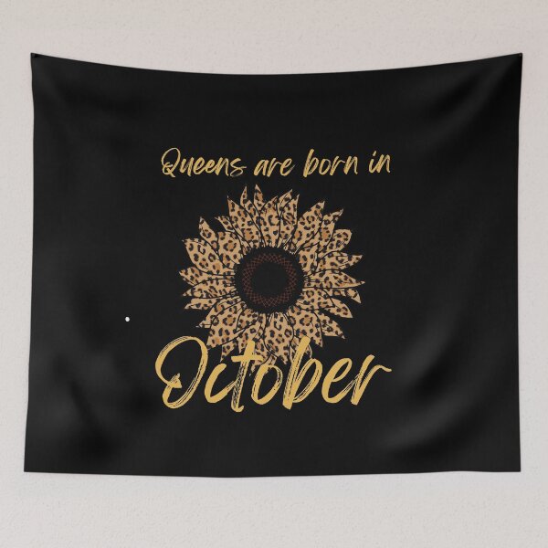 Item preview, October Birthday Quotes - Queens are born in October designed and sold by tinypurpleland.