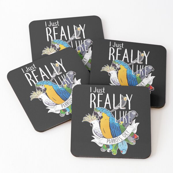 Item preview, I Just Really Like Parrots, OK? designed and sold by Clara Hollins.