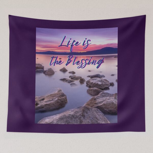 Item preview, Life is the Blessing Coastal Sunset designed and sold by HeatherEthereal.