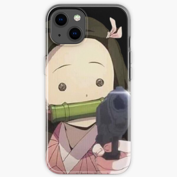 Nezuko Gun Meme iPhone Soft Case