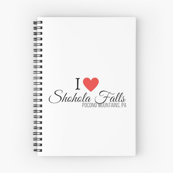 Item preview, I heart Shohola Falls, Pocono Mountains, PA, black text designed and sold by Rabbitti.