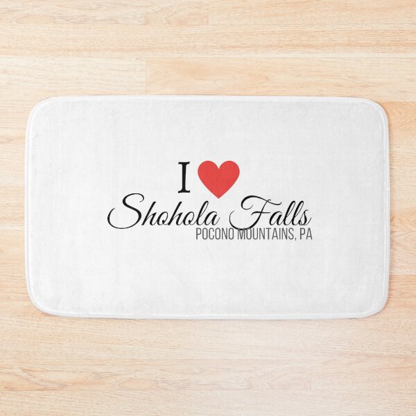 Item preview, I heart Shohola Falls, Pocono Mountains, PA, black text designed and sold by Rabbitti.