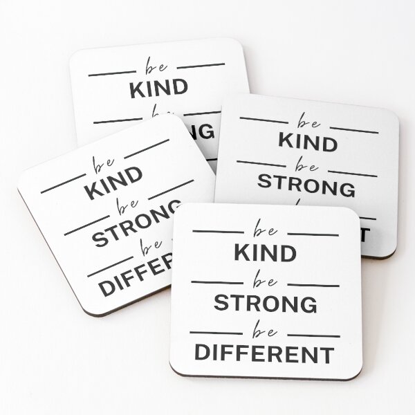 Item preview, Be Kind Be Strong Be Different - Empowerment Quote designed and sold by Trendelicious.
