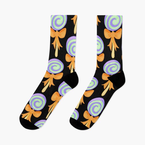 Item preview, pastel green and purple halloween swirl lolly designed and sold by prismatic paper co.