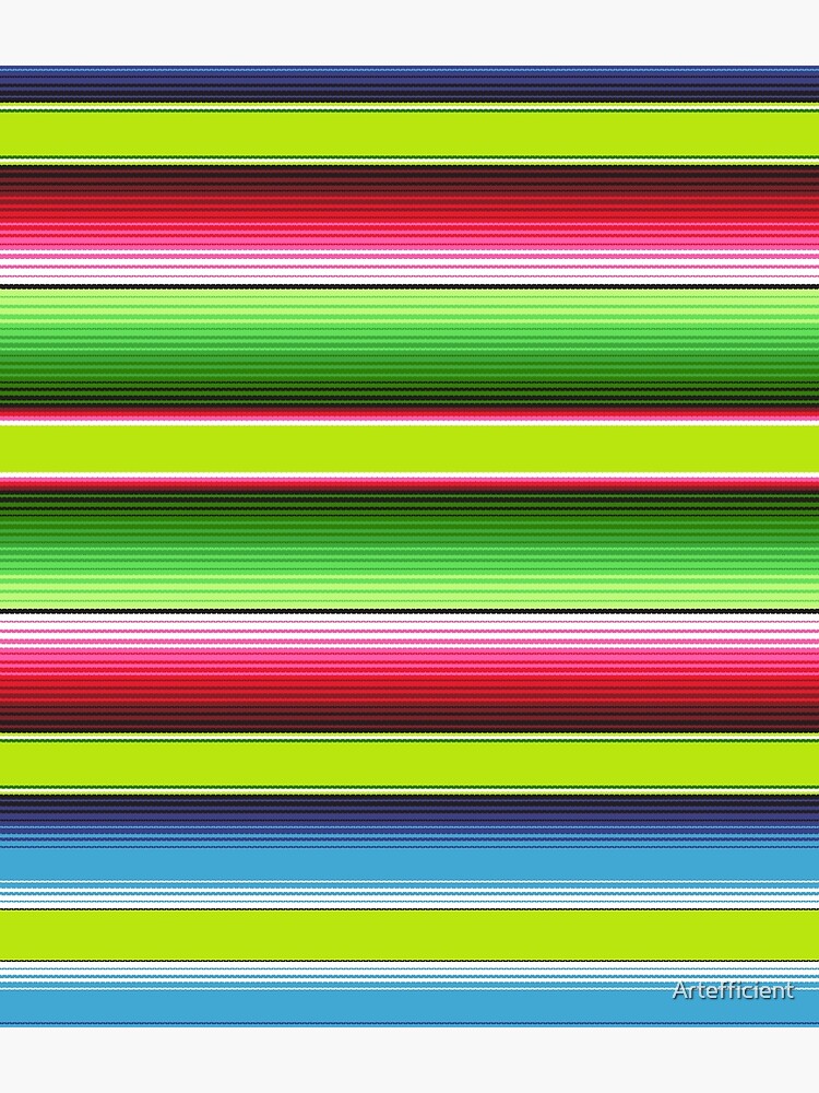 "Lime Green Mexican Serape Blanket Stripes" Backpack for Sale by