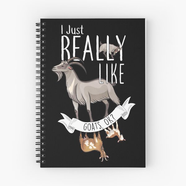 Item preview, I Just Really Like Goats, OK? designed and sold by Clara Hollins.