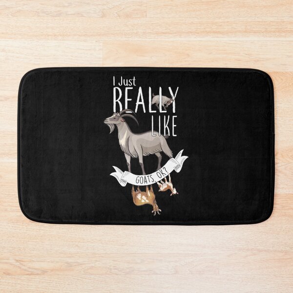 Item preview, I Just Really Like Goats, OK? designed and sold by Clara Hollins.