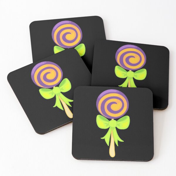 Item preview, green and purple halloween swirl lolly designed and sold by prismatic paper co.