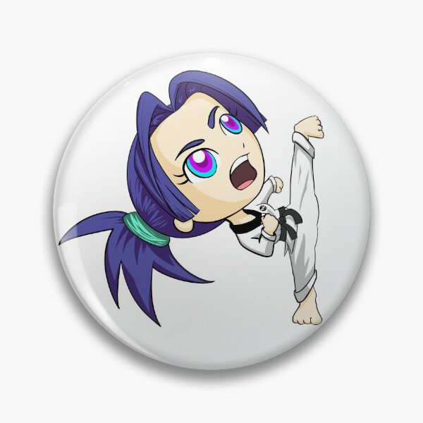 Item preview, Kiya, side kick - Martial Arts Chibi designed and sold by TnKconcepts.