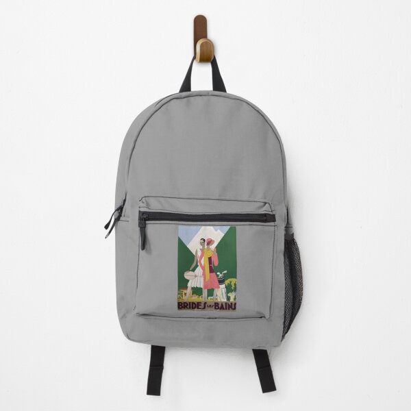 Item preview, Brides les Bains retro poster designed and sold by CorasPosters.