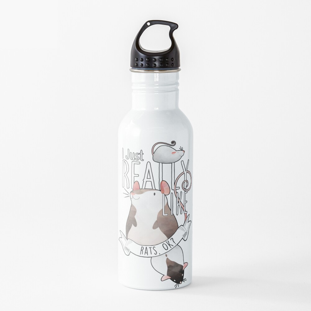 I Just Really Like Rats, OK? Water Bottle