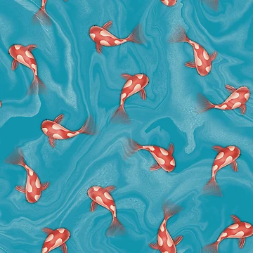 Imagen de la obra Estanque koi de pixiepatterns