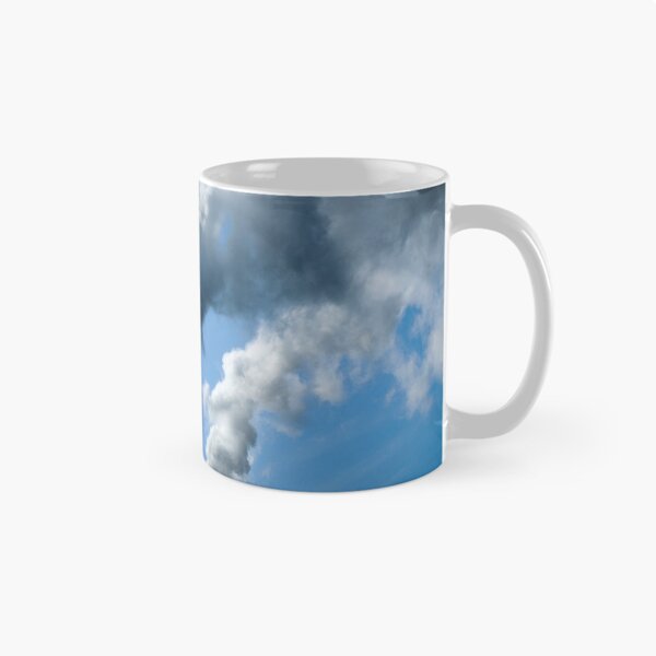 Item preview, Clouds of air pollution from industrial smoke and blue sky designed and sold by VadimK.