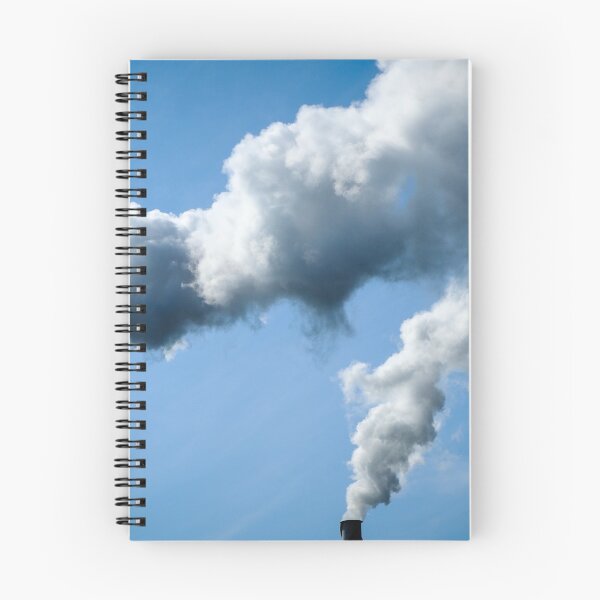 Item preview, Clouds of air pollution from industrial smoke and blue sky designed and sold by VadimK.