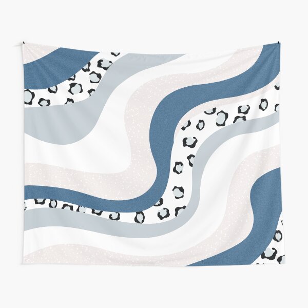 Aesthetic navy blue Tapestry