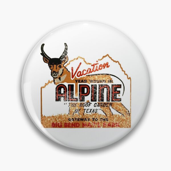 Item preview, Alpine Texas Vintage Travel Decal designed and sold by hilda74.