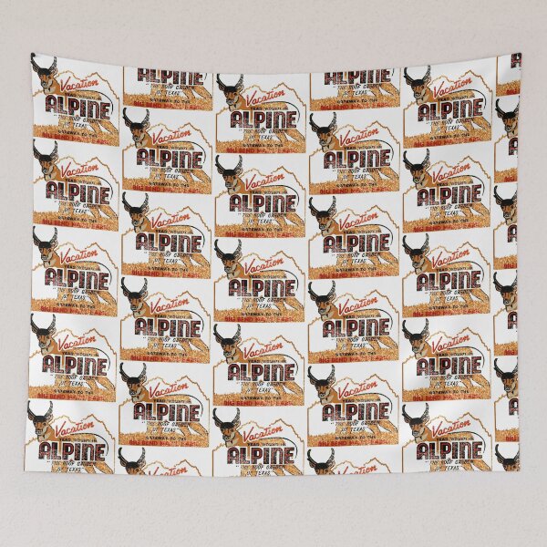 Item preview, Alpine Texas Vintage Travel Decal designed and sold by hilda74.