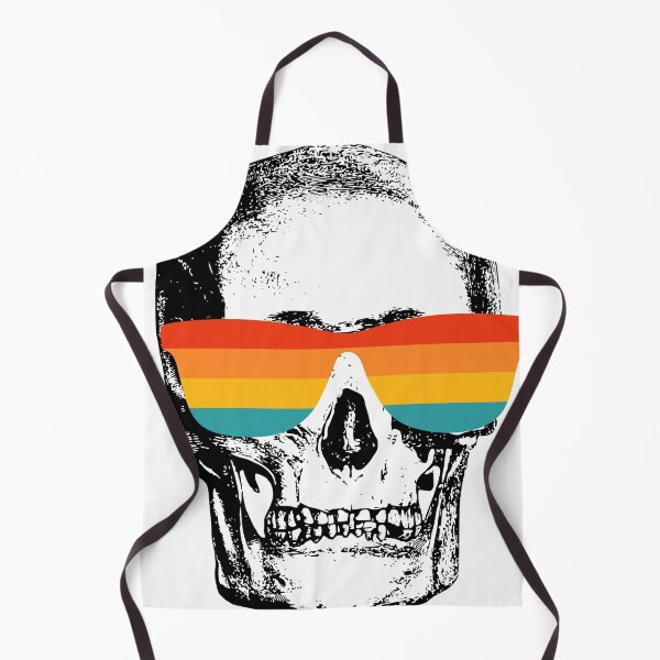 Item preview, Black and White Skull with Sunset Sunglasses (Sunnies) designed and sold by JellyBeenzz.