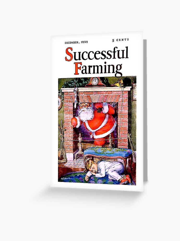 Thumbnail 1 of 2, Greeting Card, Vintage Successful Farming Magazine Cover (1929) designed and sold by douglasewelch.