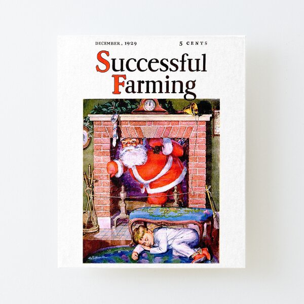 Vintage Successful Farming Magazine Cover (1929) Canvas Mounted Print