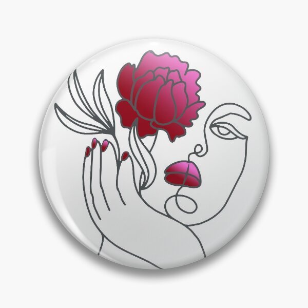 Item preview, Pink lady line art designed and sold by urban-color.